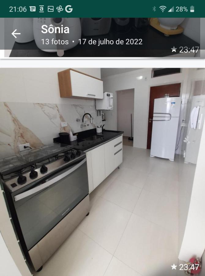 Apartamento Pe Na Areia Guaruja Luaran gambar